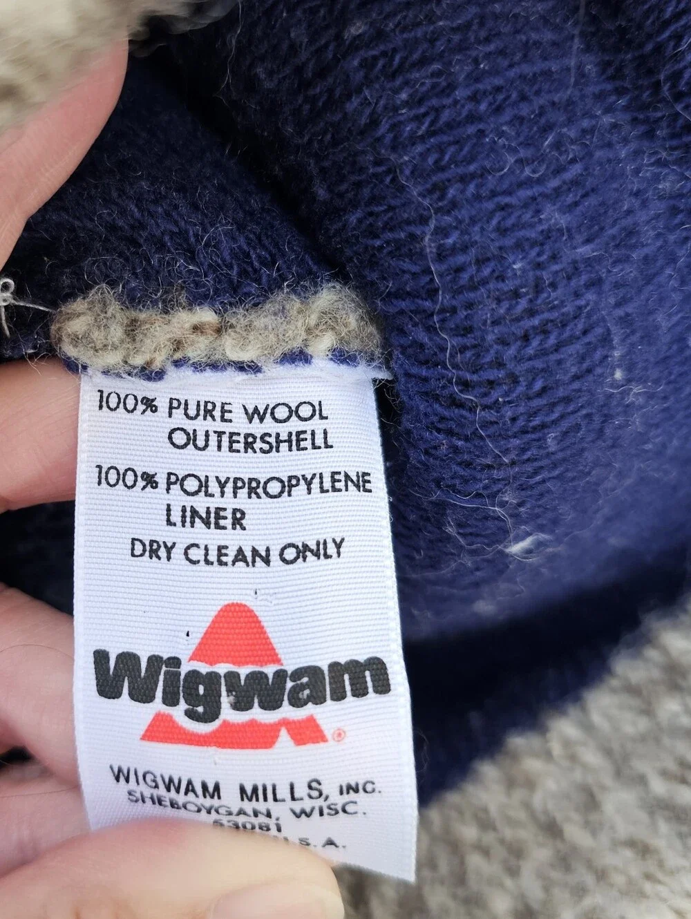Wigwam Unisex Handmade Wool Balaclava Ski Mask in Heathered Taupe